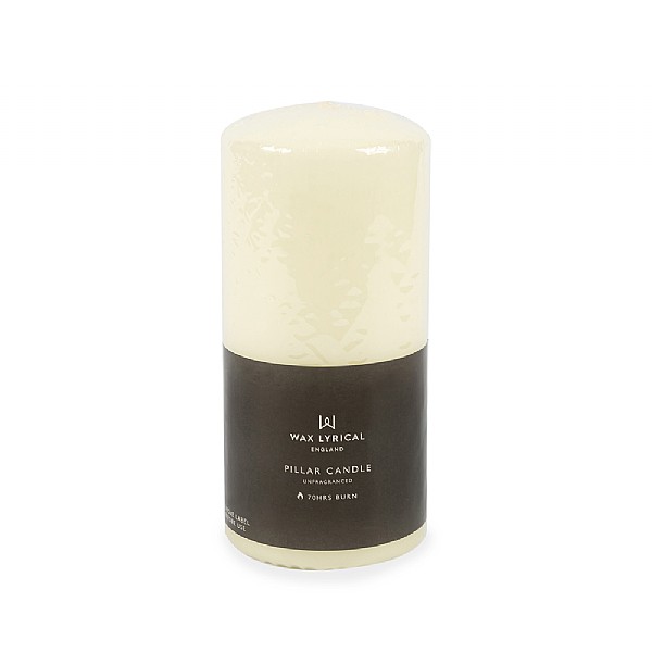 Wax Lyrical Unscented Ivory Pillar Candle 7 x 15cm