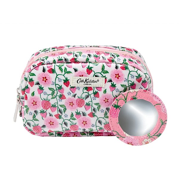 Cath Kidston Strawberry Make Up Bag With Mirror