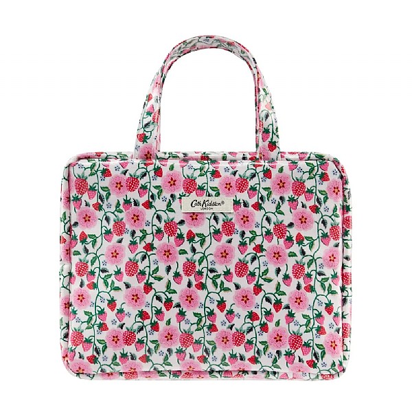 Cath Kidston Strawberry Two Part Wash Bag Handles