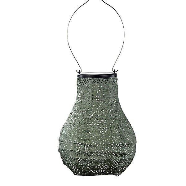 Lumiz Solar Lantern Bulb Sage Green 16cm