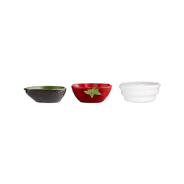 Typhoon World Foods Fajita Dip Bowls (Set Of 3)