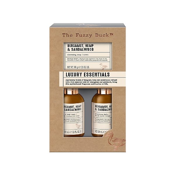 Baylis & Harding Fuzzy Duck Bergamot Hemp & Sandalwood Mens Essentials Set