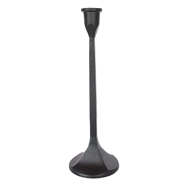 Black Aluminium Candlestick (32cm)