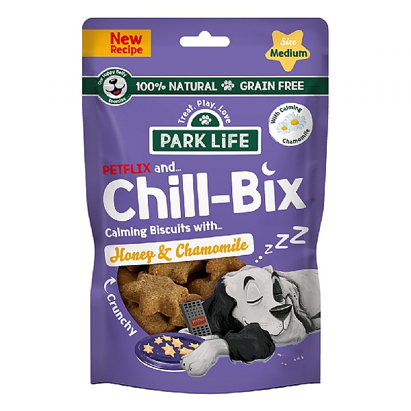 PARK LiFE Chill-Bix Dog Biscuits - Honey & Chamomile (100g)