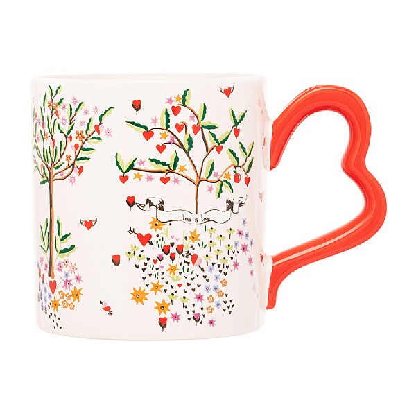 Cath Kidston Oh My Heart Handle Mug