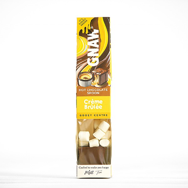 Gnaw Gooey Crème Brûlée Hot Chocolate Spoon (40g)