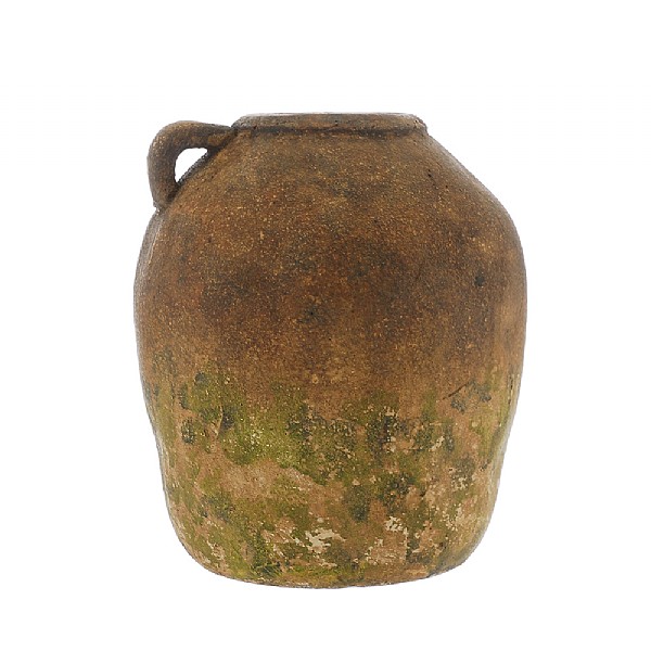 Aged Effect Terracotta Pot With Handle (34cm)