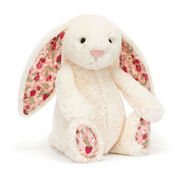 【新品】 Blossom Cream Bunny BerryM Jellycat Blossom Cream Bunny 'Berry' | Soft Toys | Webbs Garden