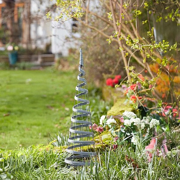 Smart Garden Faux Rattan Obelisk - Slate 0.9m