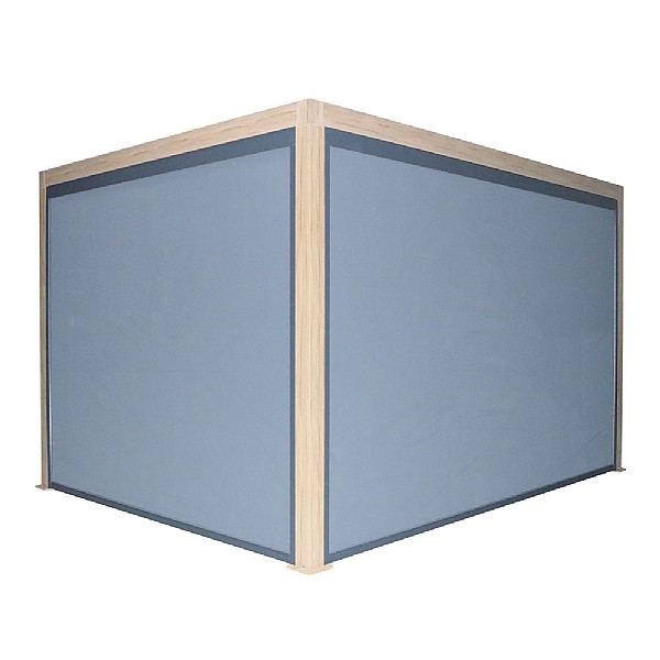 Supremo Belfort 3x4m Deluxe Pergola with Curtains and LED's - Oak