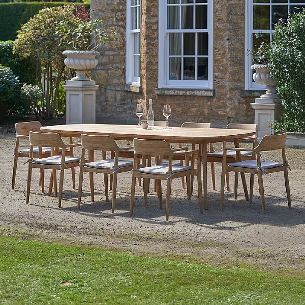Pacific Salita Outdoor 8 Seater Oval Dining Set