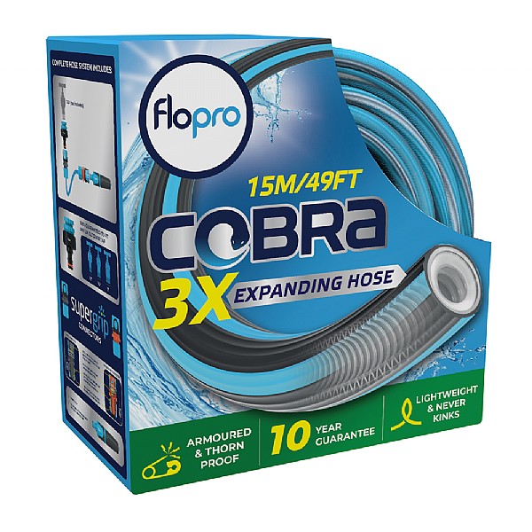 Flopro Cobra Expanding Hose Set 15m