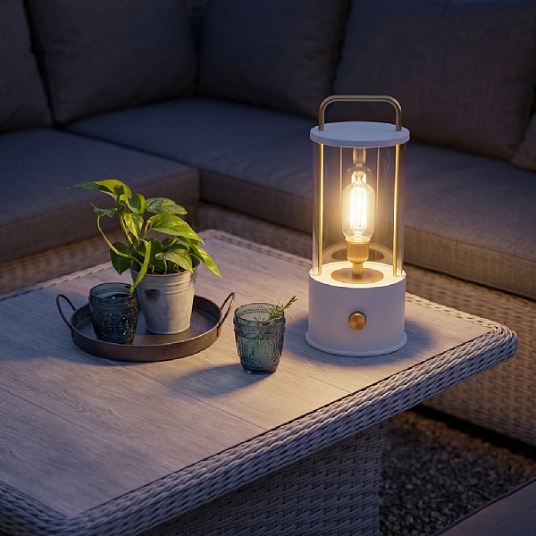 Nordic Lantern (Large) - Ivory | Garden Lighting | Webbs Garden
