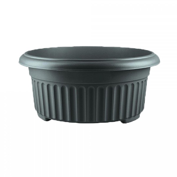Stewart Garden Corinthian Low Planter 45cm - Black