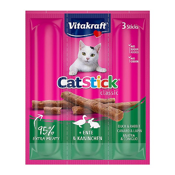Vitakraft Duck & Rabbit Mini CatStick Treats