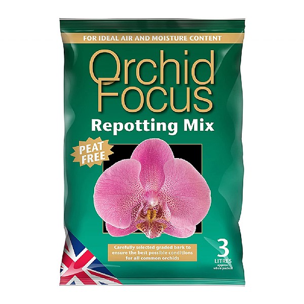 Orchid Focus Repotting Mix Peat Free 3L