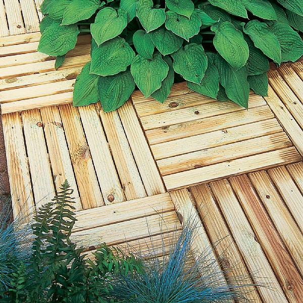 Forest Ridged Deck Tile 50 x 50cm