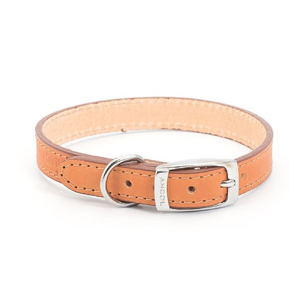 Ancol Heritage Leather Collar Tan Size 2 (35cm / 14'')