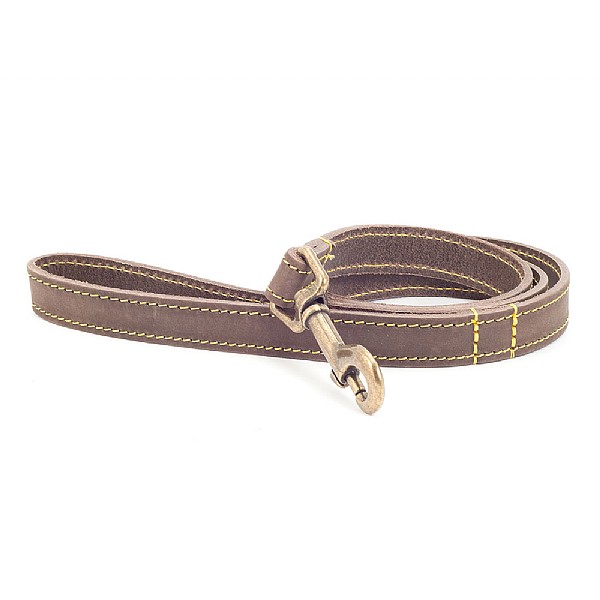 Ancol Timberwolf Leather Lead 1m x 19mm Sable