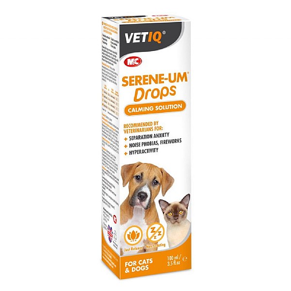 VetIQ Dog Cat Serene-Um Calm Drops 100ml