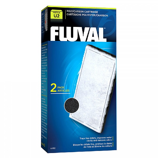 Fluval U2 Poly/Carbon Cartridge (2pcs)