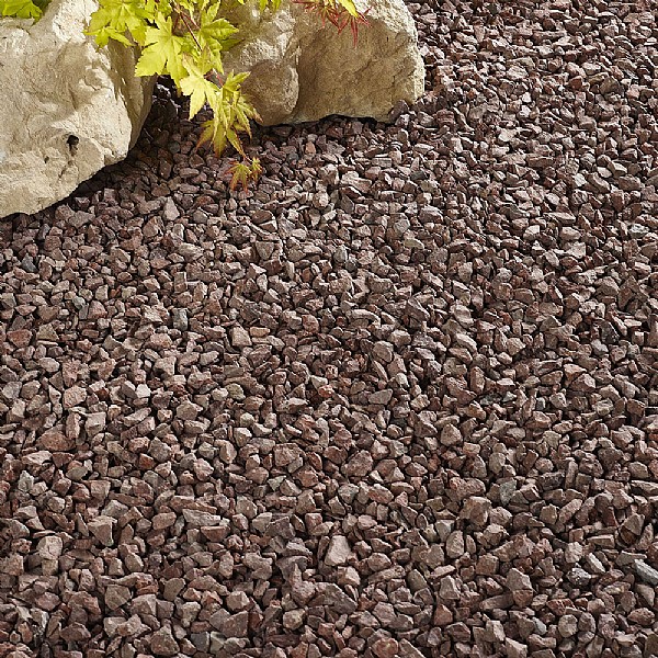 Red stone chippings bulk bag on sale