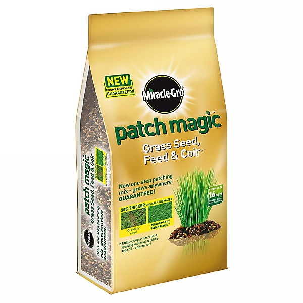 Miracle Gro Patch Magic Grass Seed, Feed & Coir Bag 3.6kg