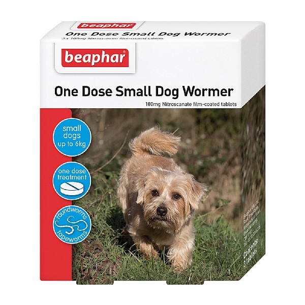 Beaphar 3 Tablets Small Dog Puppy 1 dose Wormer
