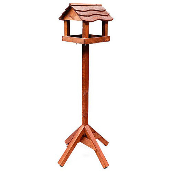 Tom Chambers Bird Inn Wooden Roof Bird Table