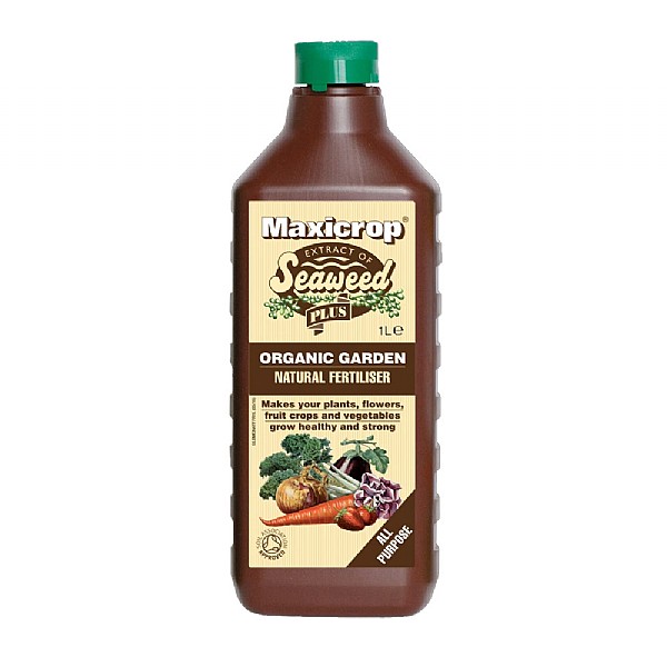 Maxicrop Seaweed Plus All Purpose Organic Garden Fertiliser 1 litre