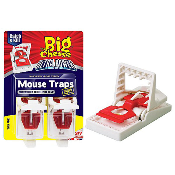 The Big Cheese Ultra Power Mouse Traps Twinpack