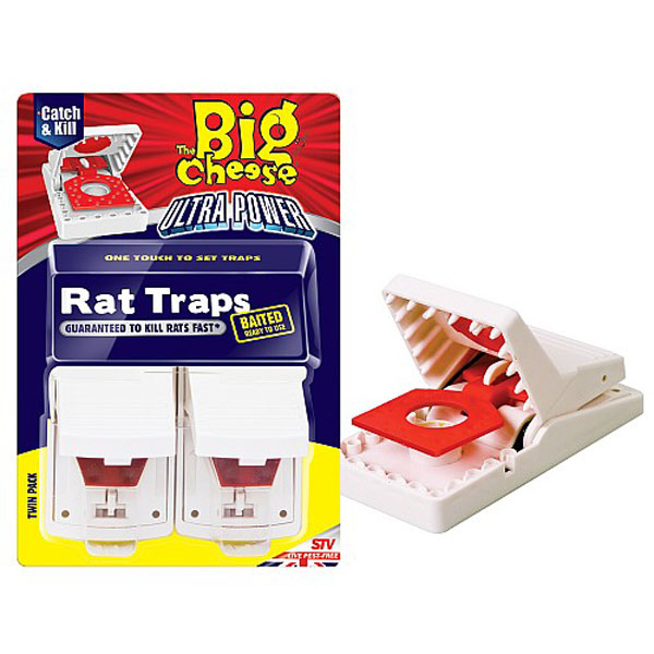 The Big Cheese Ultra Power Rat Traps Twinpack