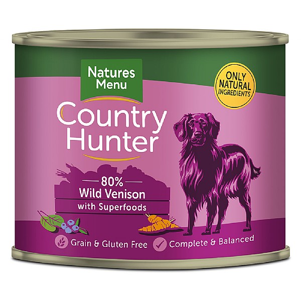 Natures Menu Country Hunter Wild Venison with Superfoods Multi Serve Dog Food (600g)