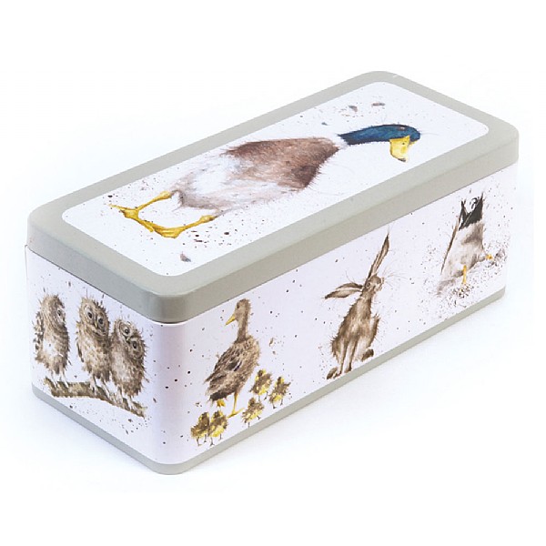 Wrendale Hare, Duck & Owl Cracker Tin