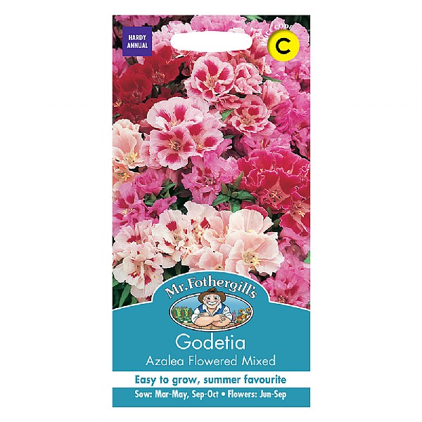 Mr Fothergills Godetia Azalea Flowered Mixed Seeds