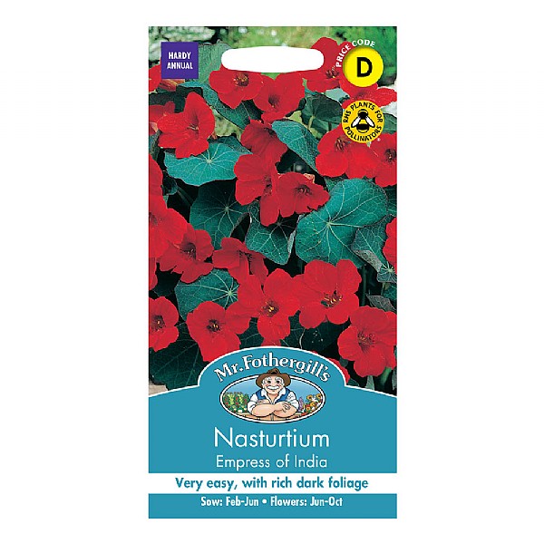 Mr Fothergills Nasturtium Empress Of India Seeds