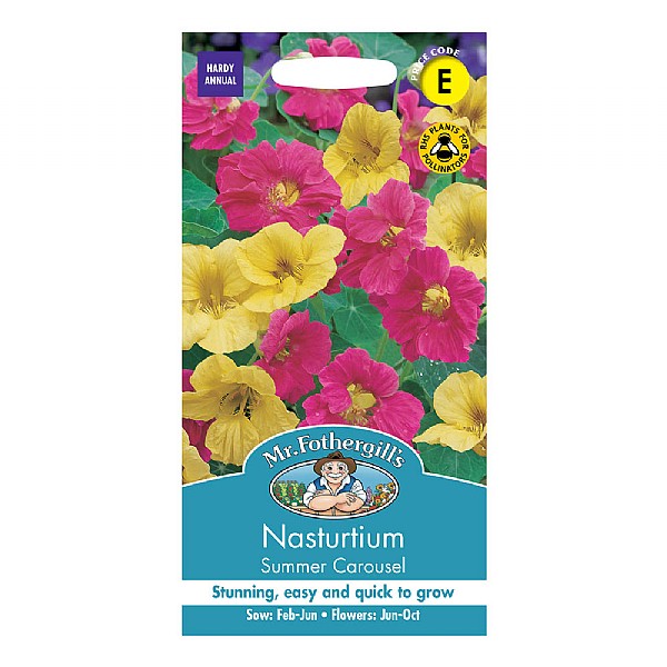 Mr Fothergills Nasturtium Summer Carousel Seeds