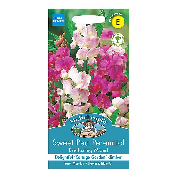 Mr Fothergills Sweet Pea Perennial Everlasting Mixed Seeds