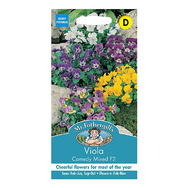 Mr Fothergills Viola Comedy Mixed F2 Seeds