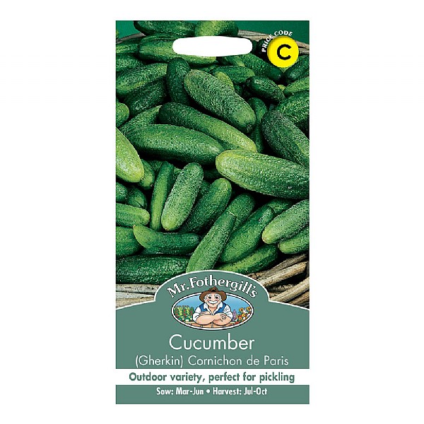 Mr Fothergills Cucumber (Gherkin) Cornichon De Paris Seeds