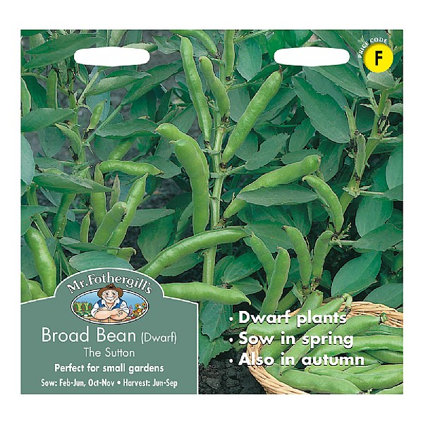 Mr Fothergills Broad Bean The Sutton (Dwarf) Seeds