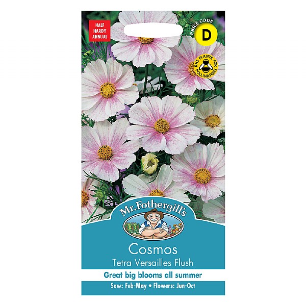 Mr Fothergills Cosmos Tetra Versailles Flush Seeds