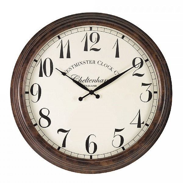 Outside In Cheltenham Wall Clock 23in