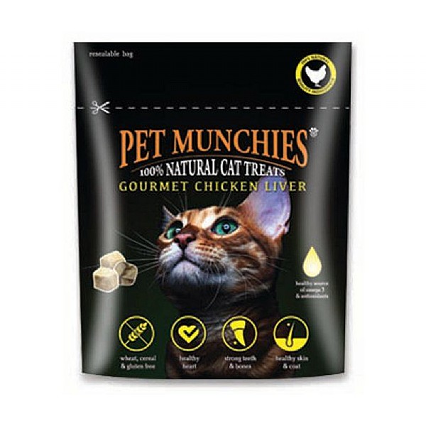 Pet Munchies Cat Treats Gourmet Chicken Liver 10g