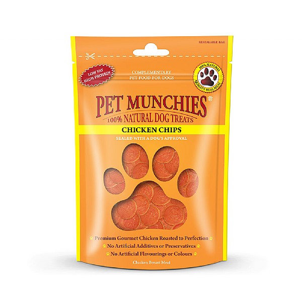 Pet Munchies Natural Chicken Chips 100g