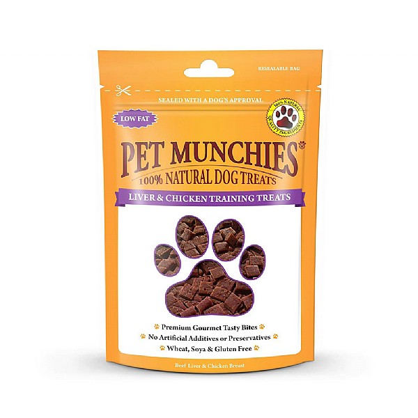 Pet Munchies Natural Liver and Chicken Training Treats 50g