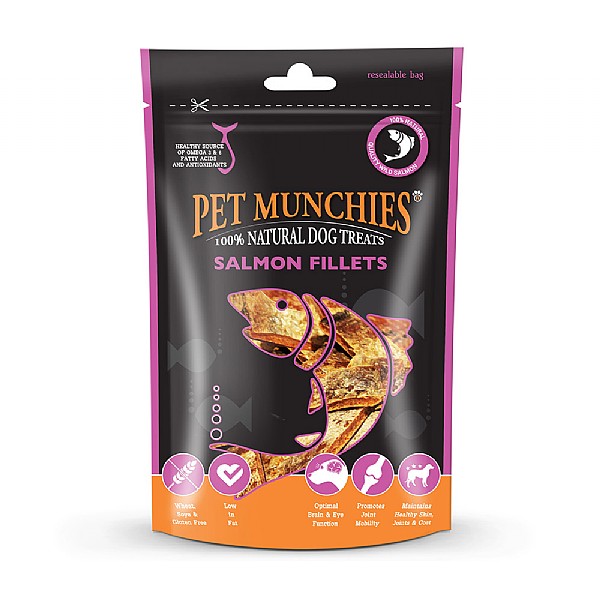 Pet Munchies Natural Salmon Fillets 90g