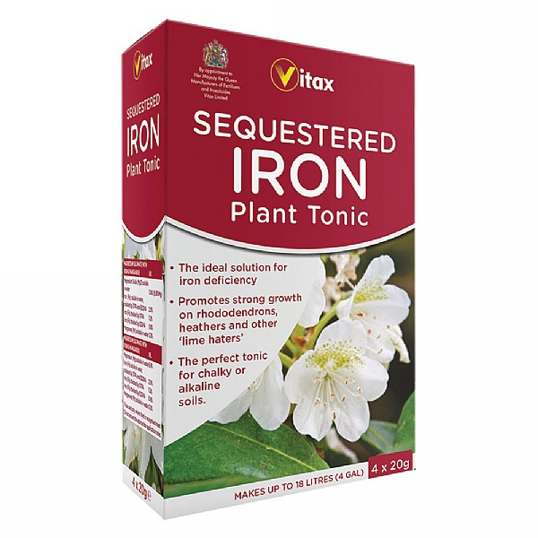 Vitax Sequestered Iron Plant Tonic (4 x 20g)