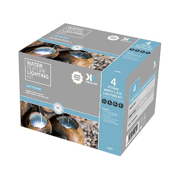 Kelkay 4 String White LED Lighting Kit