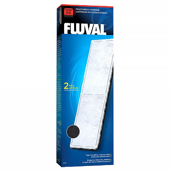 Fluval U3 Poly/Carbon Cartridge (2pcs)